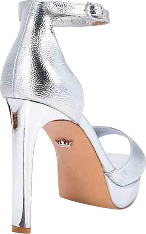 Paris Hilton 1355 Women Silver Sandals