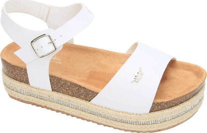 Paris Hilton 1584 Women White Sandals