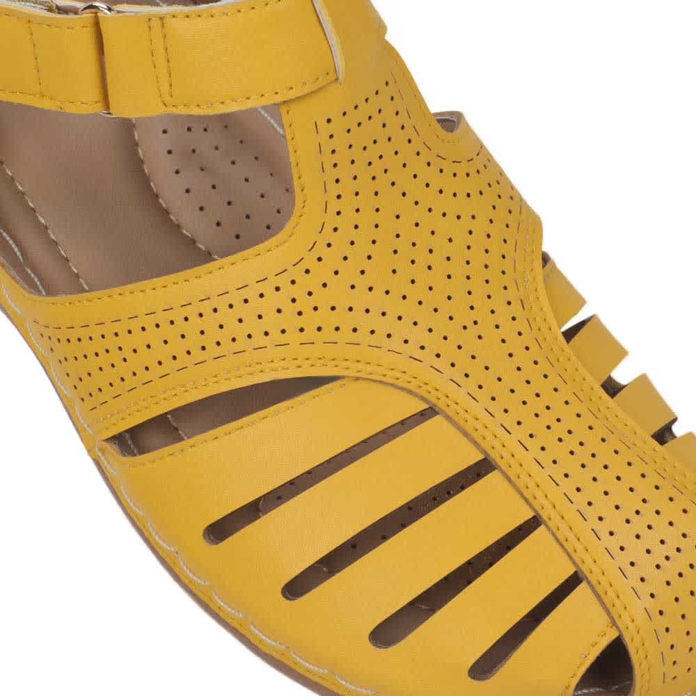 Shosh C06A Women Yellow Sandals