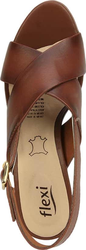 Flexi 3707 Women Brown Sandals Leather - Beef Leather