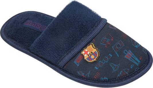 Fc Barcelona S003 Boys' Navy Blue Slippers