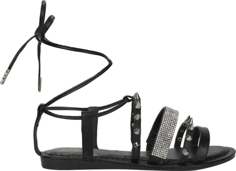 Pink By Price Shoes 9041 Women Black Sandals