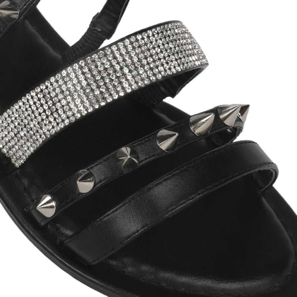 Pink By Price Shoes 9041 Women Black Sandals