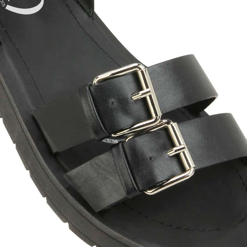 Pink By Price Shoes 2122 Women Black Sandals