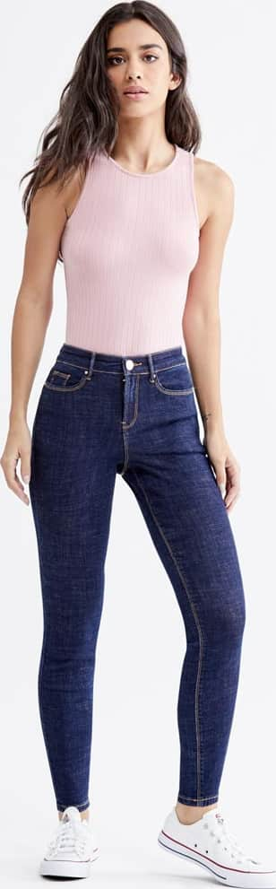 Atmosphere Dnm CROS Women Indigo Blue jeans casual