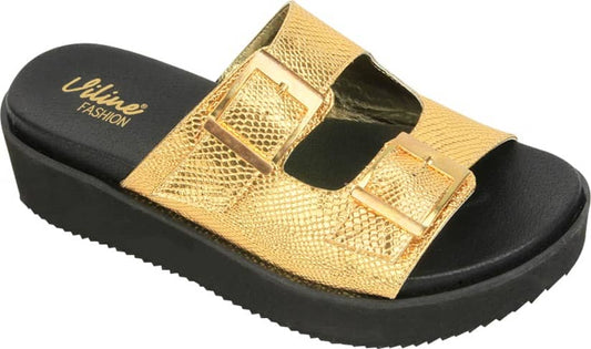 Vi Line Fashion 702 Women Gold Yellow Swedish shoes