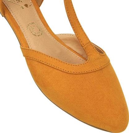 Pink By Price Shoes 5127 Women Yellow ballet flat / flats
