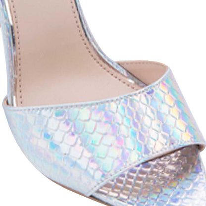 Paris Hilton 7917 Women Silver Sandals