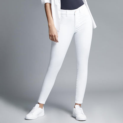 Fergino 2161 Women White jeans casual