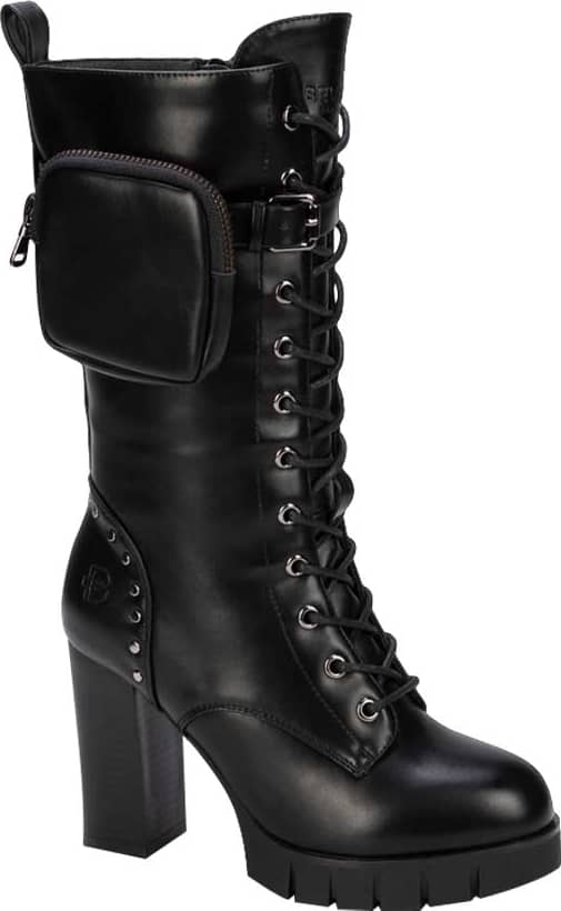 Belinda Peregrin A157 Women Black Mid-calf boots