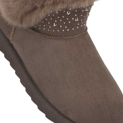 Pink By Price Shoes MX03 Women Taupe Ugg Boots