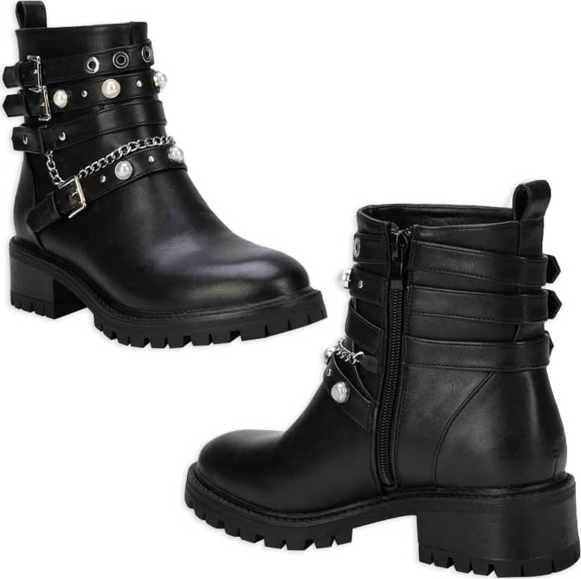 Belinda Peregrin Q009 Women Black Boots