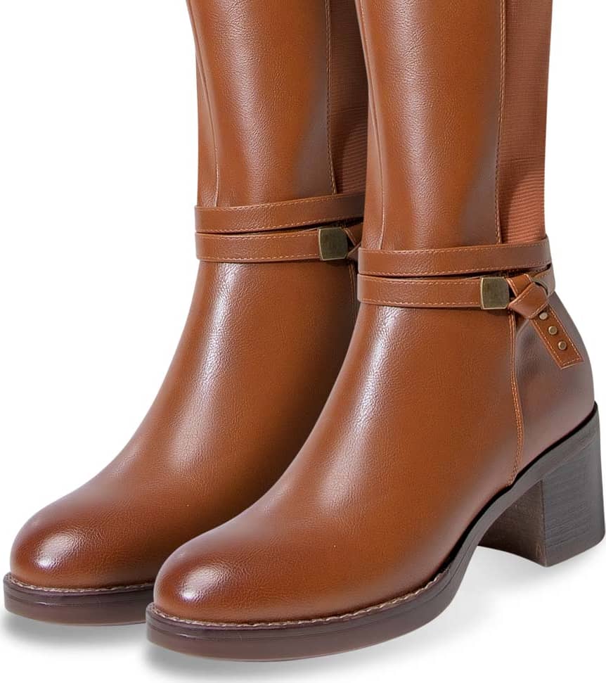 Tierra Bendita 2608 Women Cognac knee-high boots