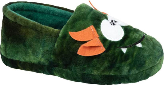 Schatz Kids TRUO Boys' Green Slippers