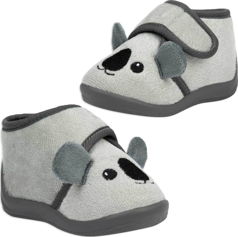 Schatz Kids OALA Boys' Gray Slippers