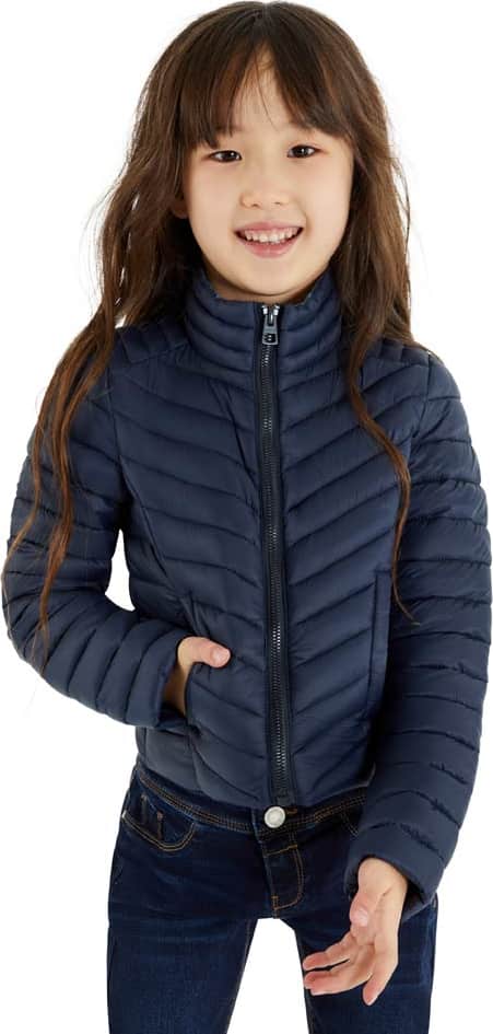 Holly Land Kids 022N Girls' Navy Blue coat / jacket